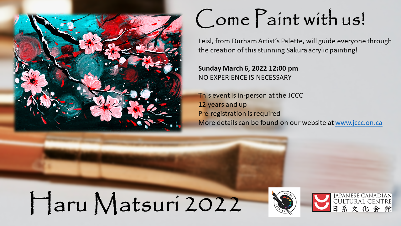 Haru Matsuri Paint workshop