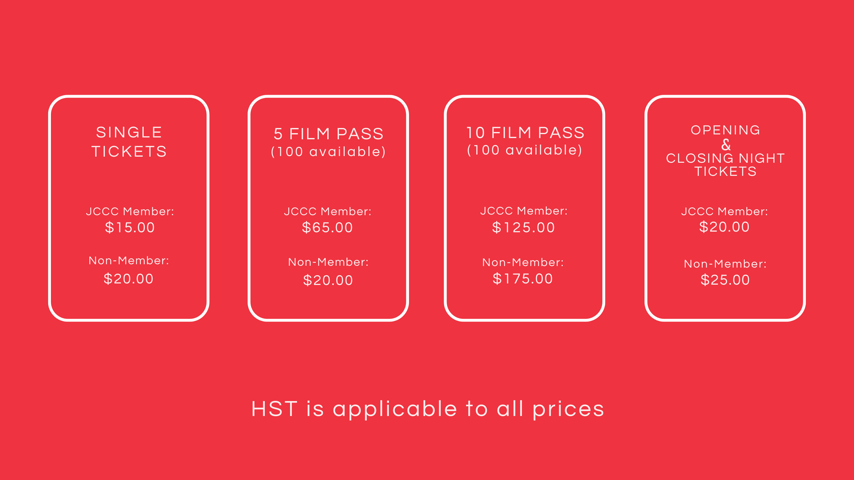 Ticket and Pass price
