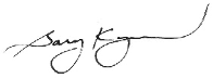Gary Kawagushi's signature