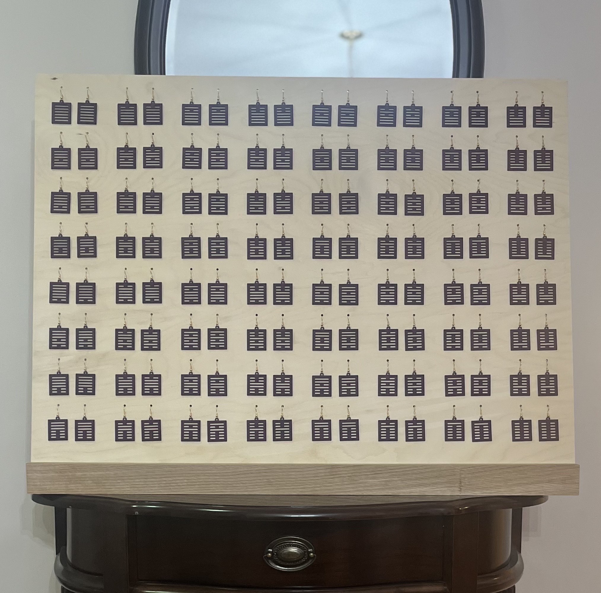 I Ching Earrings (Vulnerasti Cor Meum) - Declan Boushy