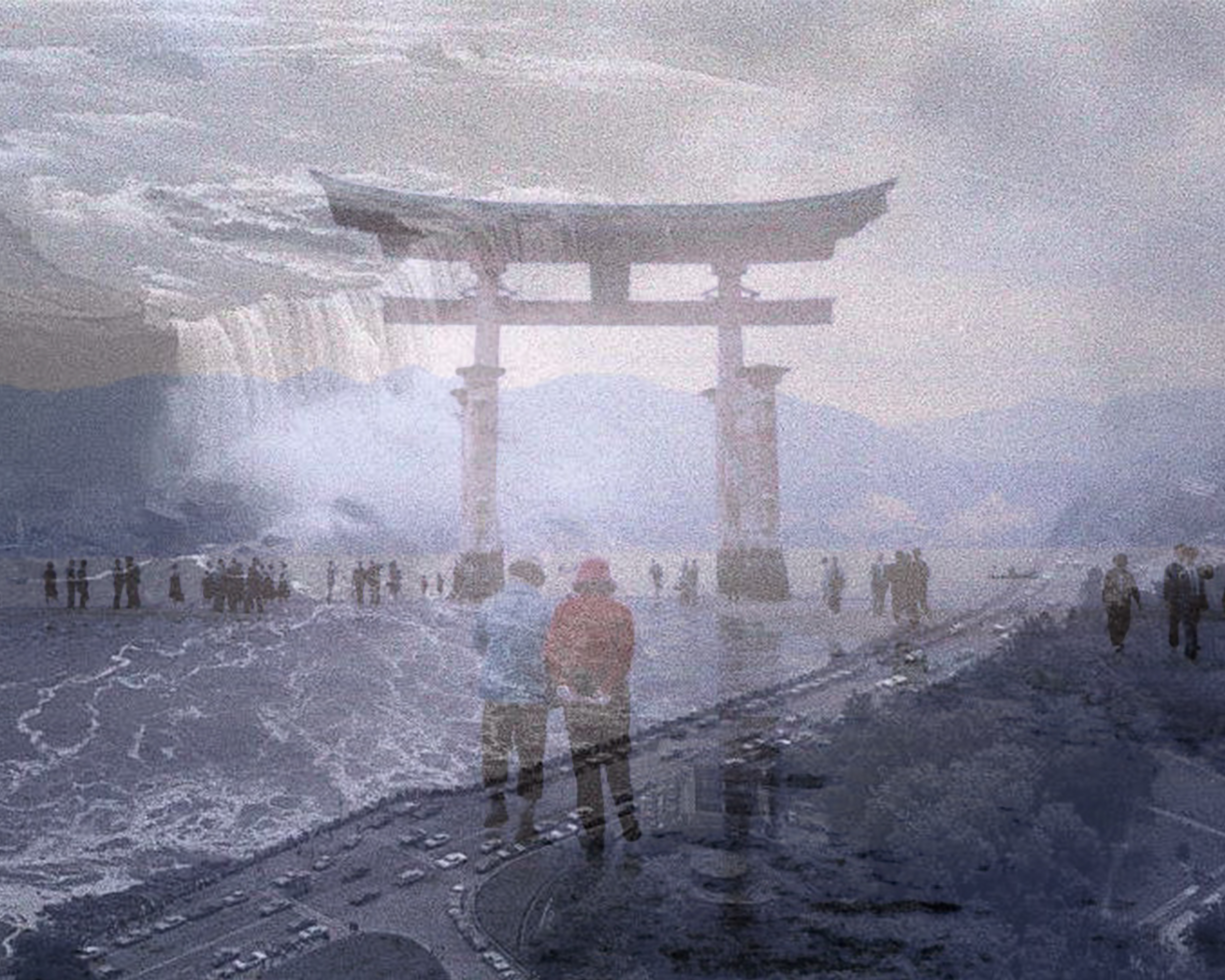 Exploring World Renowned Sites: Floating Shrine Gate at Miyajima (宮島), Japan, 1966 & Niagara Falls, Canada, 1969 - Karen Sekikawa  関河カレン