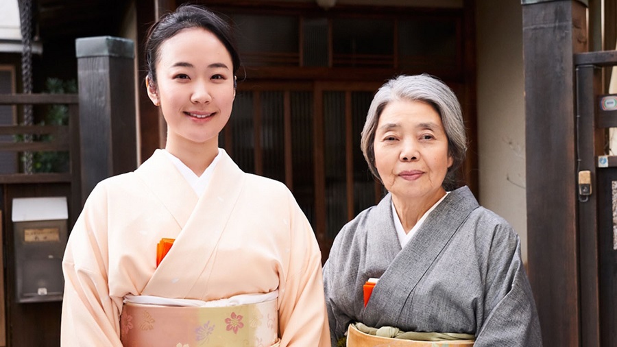 two women standing together