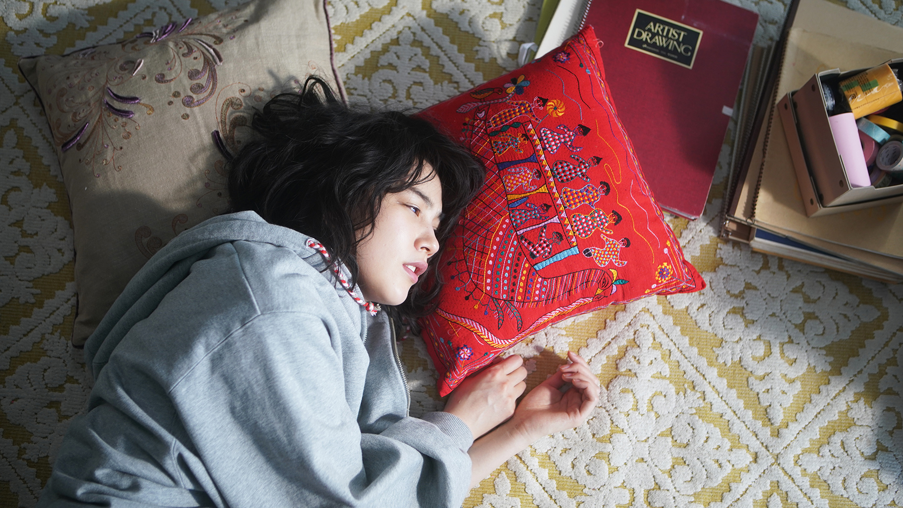 woman laying down