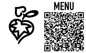 Musoushin logo and QR code for menu