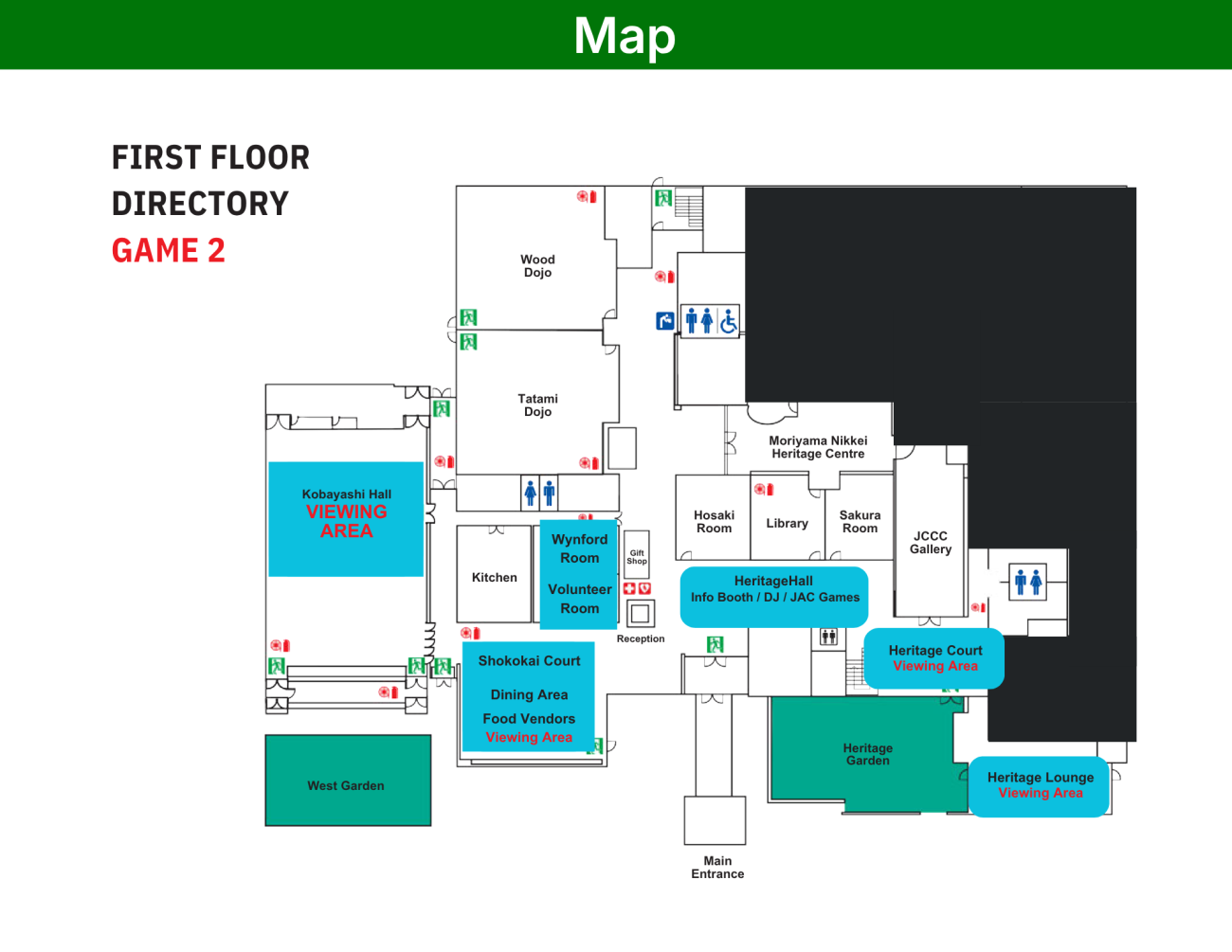 Game 2 First Floor Map