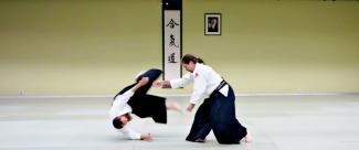 Aikido class demonstration