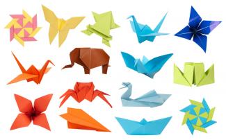 Origami pieces