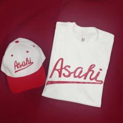 Asahi hat and t-shirt
