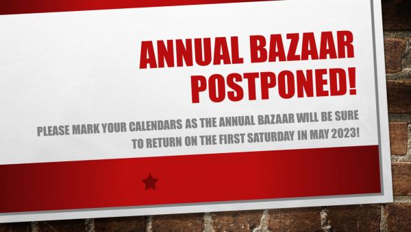 Bazaar 2022 potponed