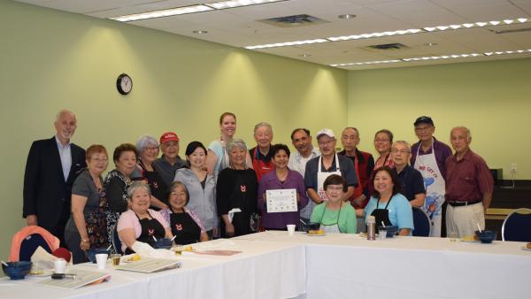 Group of seniors at the supper club