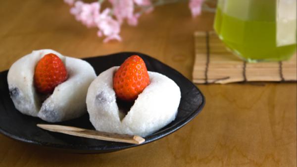 Manju on a plate
