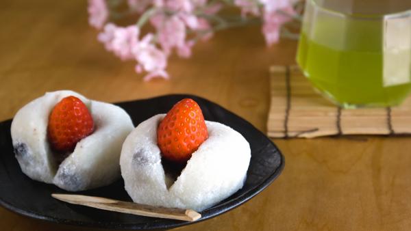 Manju on a plate