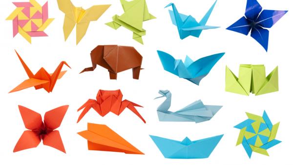 Origami pieces
